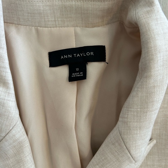 Pink/Cream Double-Breasted Blazer - Picture 3 of 4